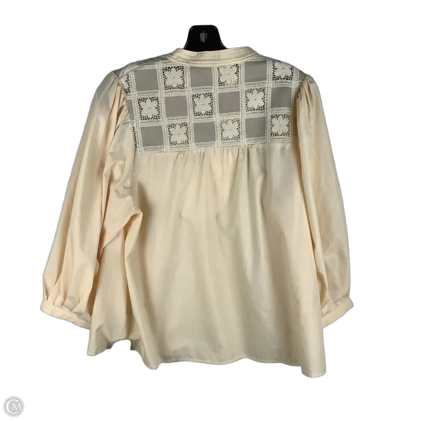 Top Long Sleeve By Entro In Cream, Size: M