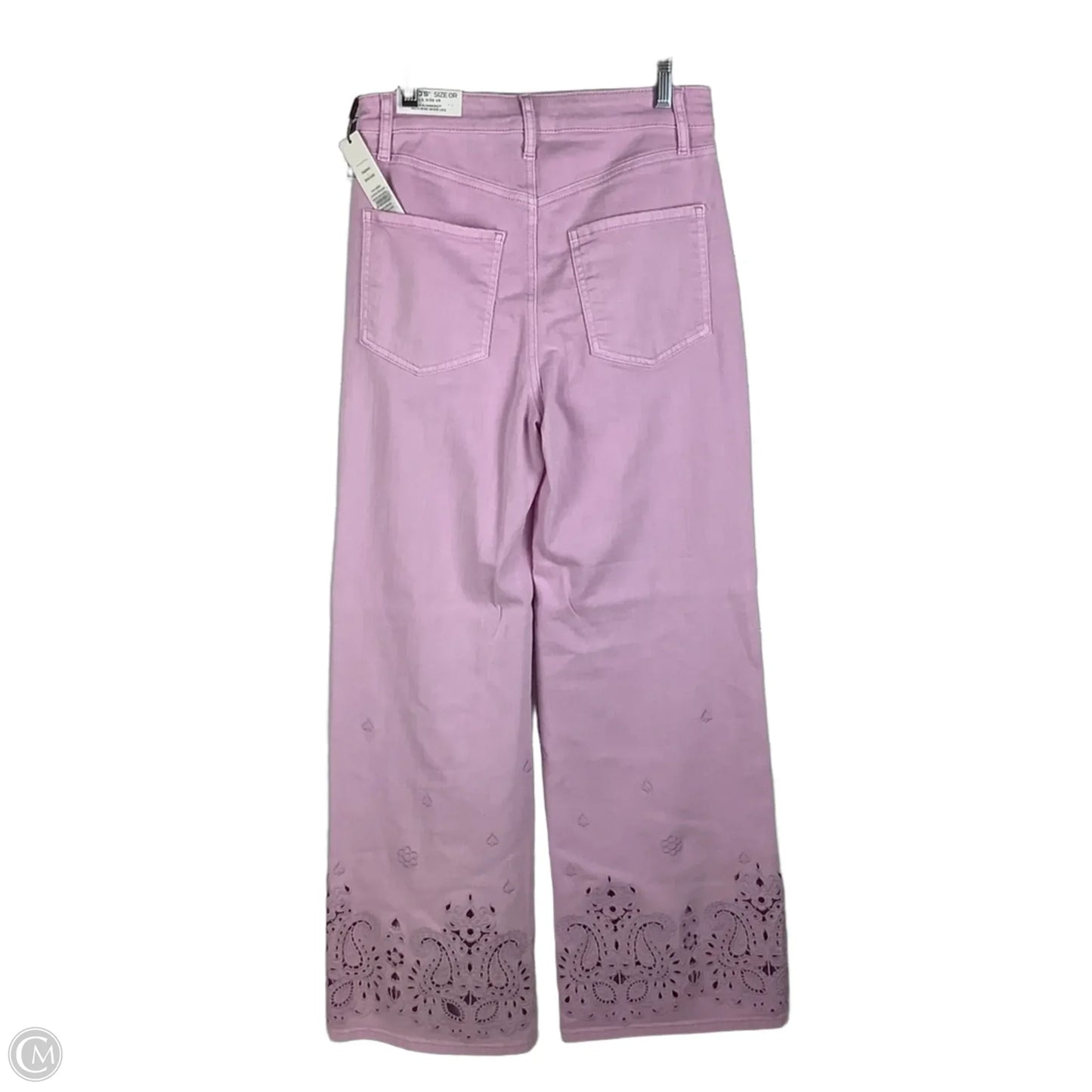Jeans Wide Leg By Chicos In Purple Denim, Size: 4