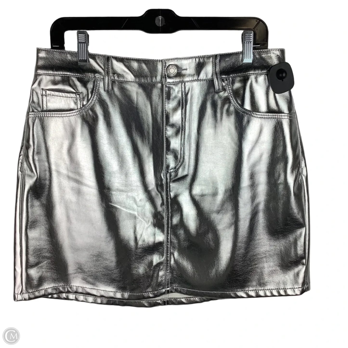 Skirt Mini & Short By Loft In Silver, Size: 10