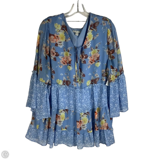 Top 3/4 Sleeve By Clothes Mentor In Floral Print, Size: 18