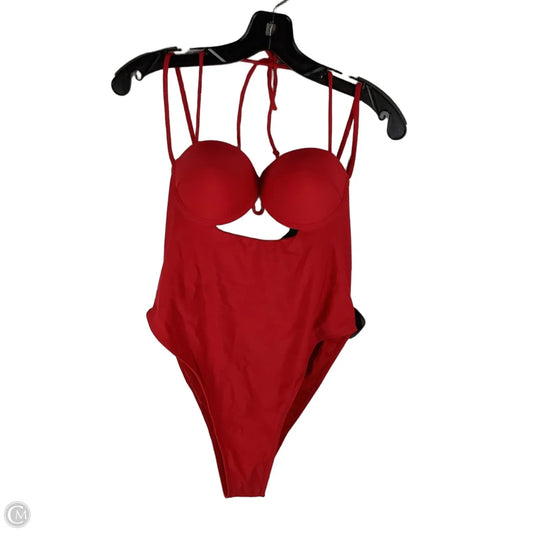 Swimsuit By Fashion Nova In Red, Size: Xl