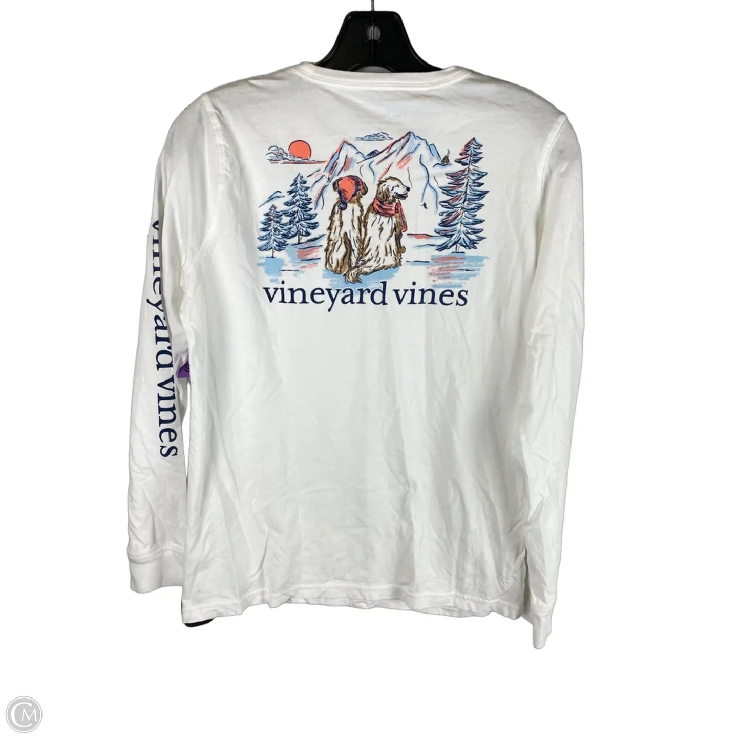 Top Long Sleeve By Vineyard Vines In White, Size: S