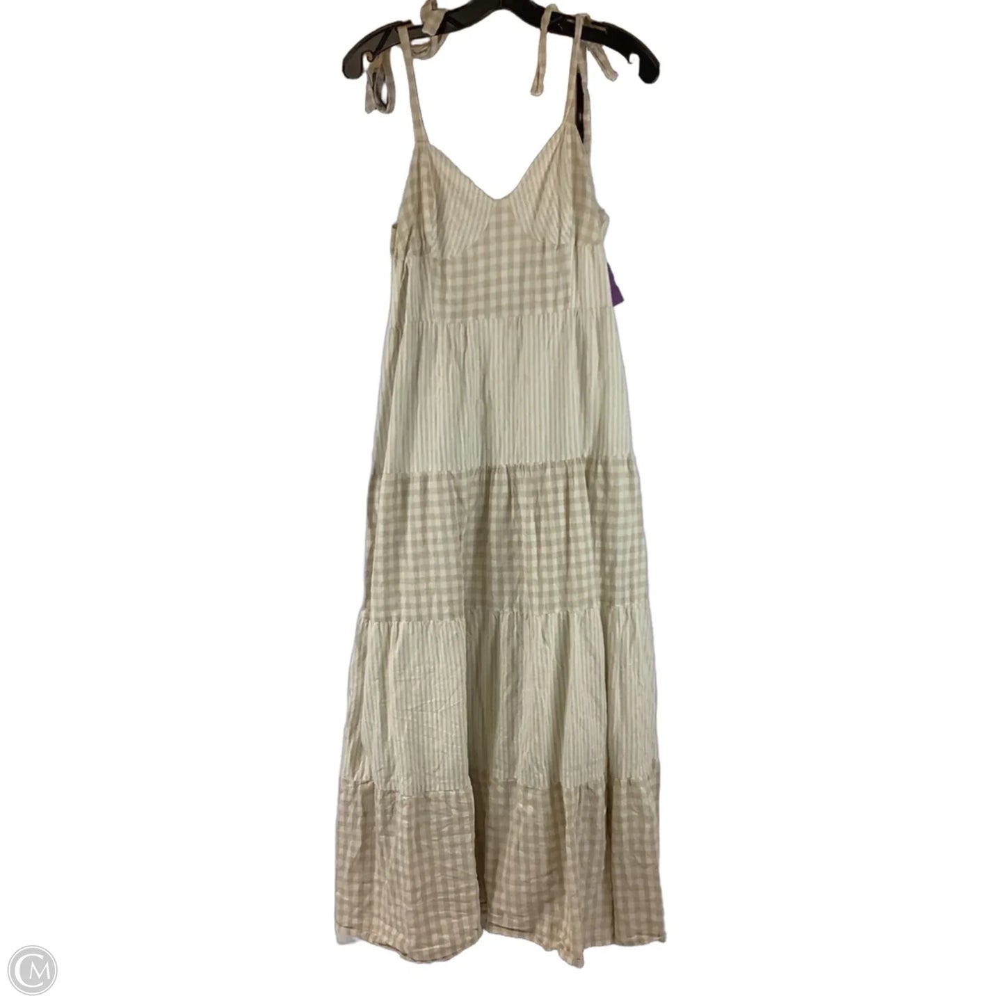 Dress Casual Maxi By Cmc In Cream, Size: L
