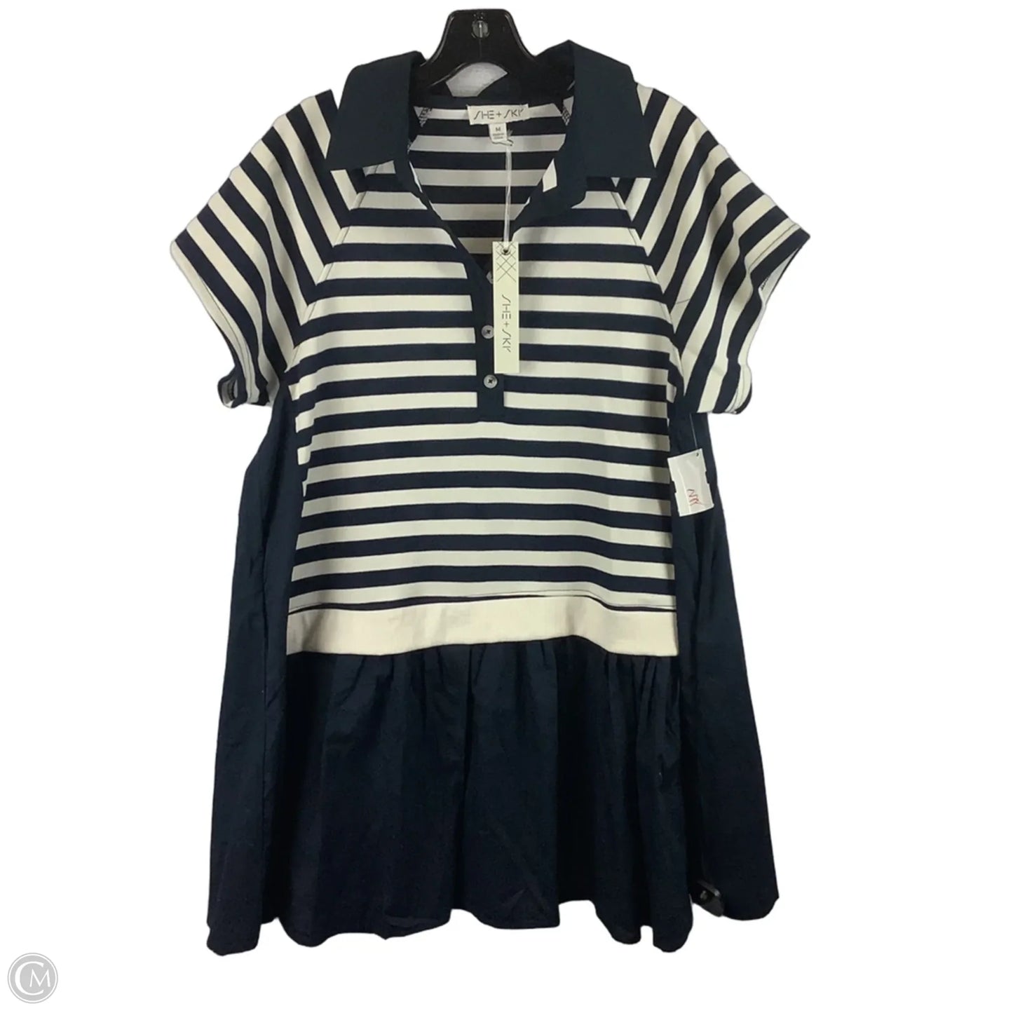 Dress Work By She + Sky In Striped Pattern, Size: M