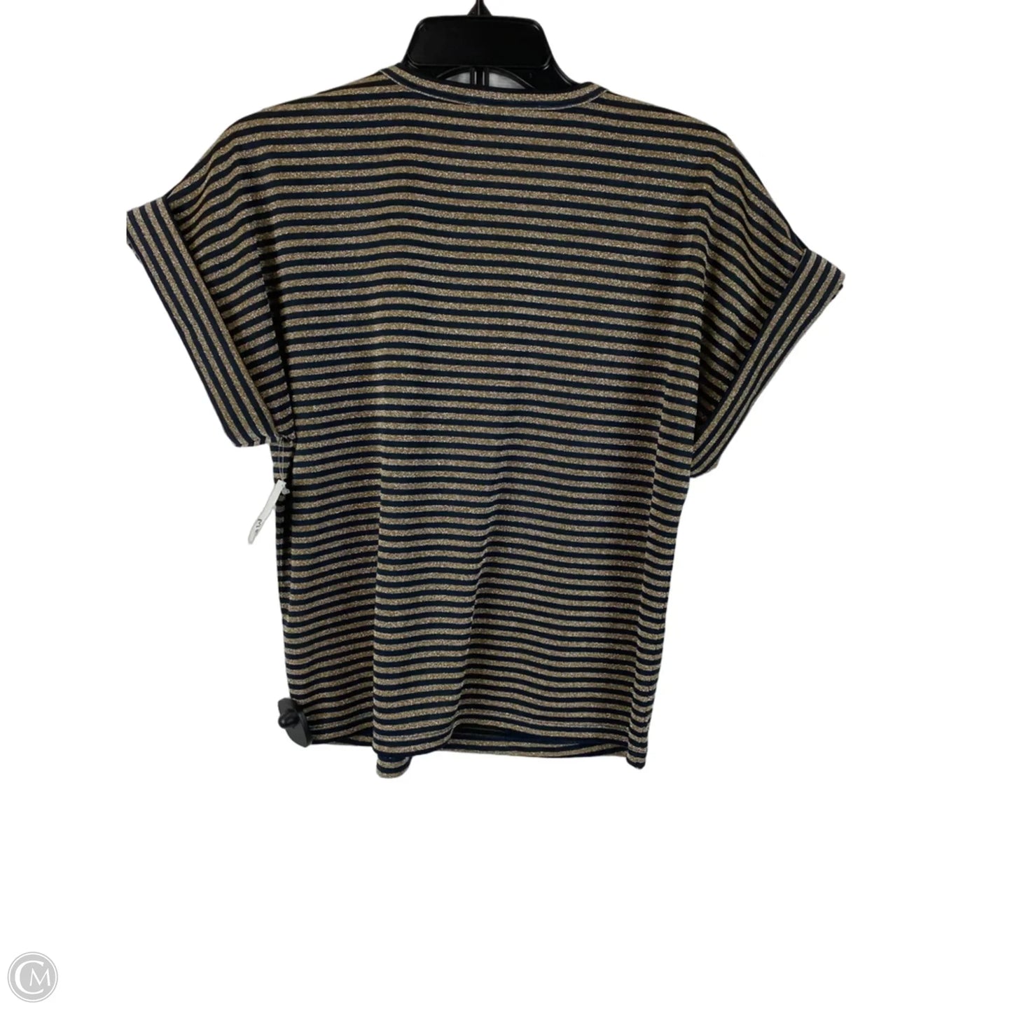 Top Short Sleeve By Michael By Michael Kors In Striped Pattern, Size: S
