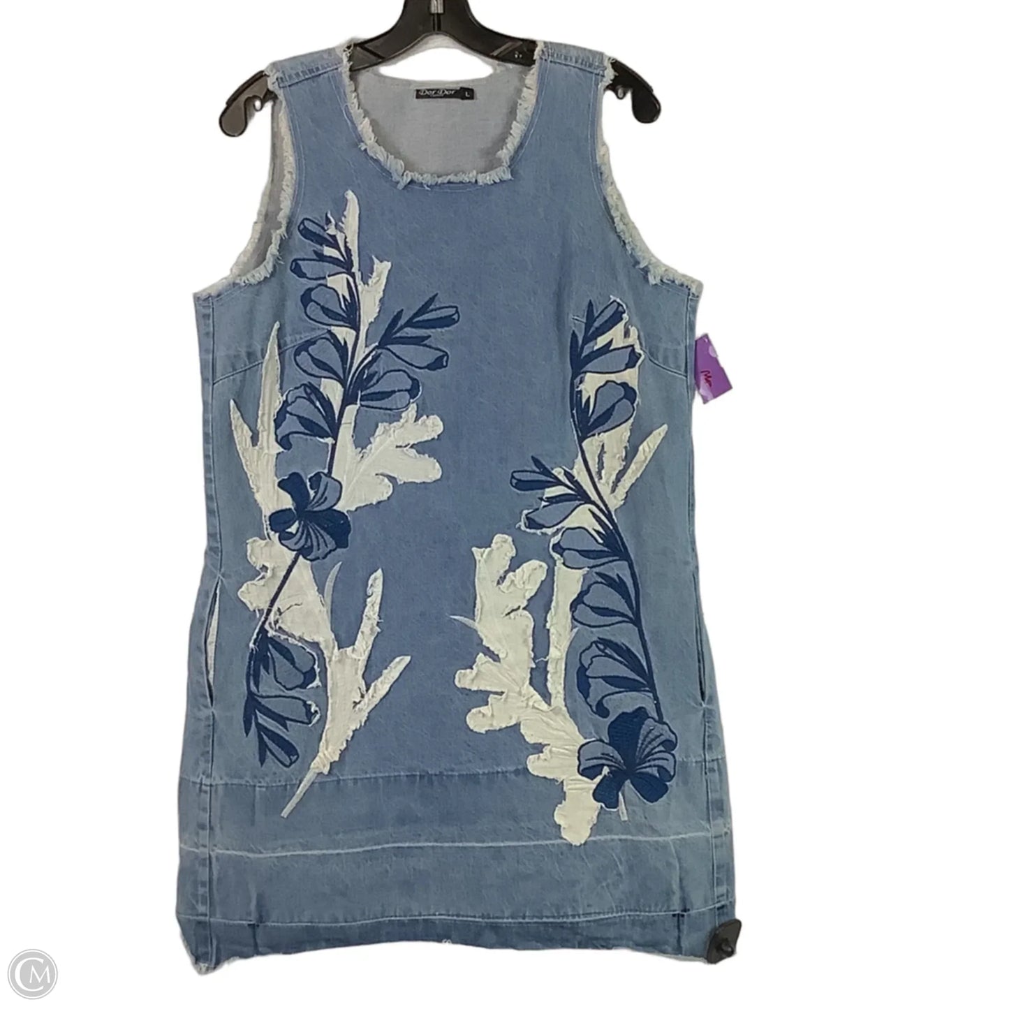 Dress Casual Short By CMC In Blue Denim, Size: L