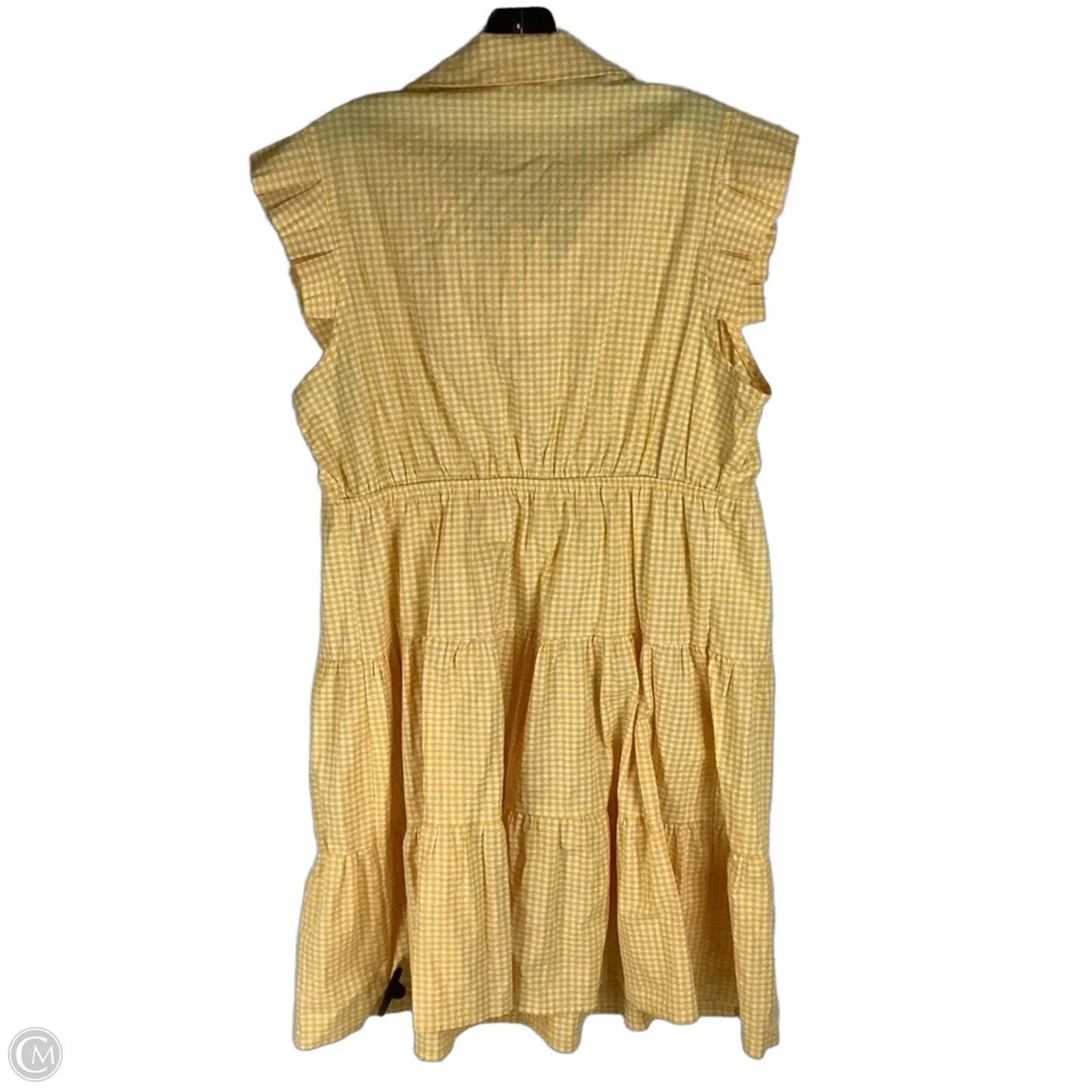 Dress Casual Short By Monteau In Yellow, Size: Xl
