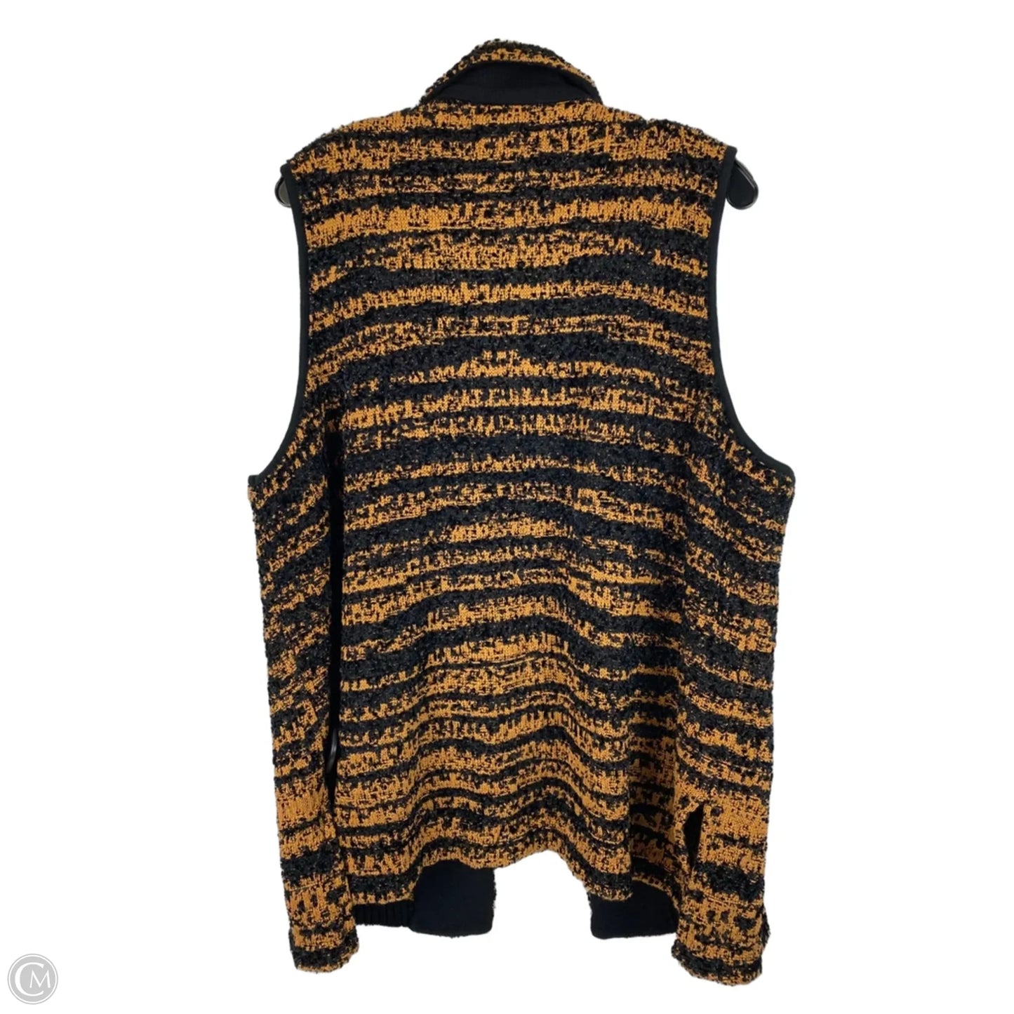Vest Other By Ming Wang In Black & Orange, Size: Xl