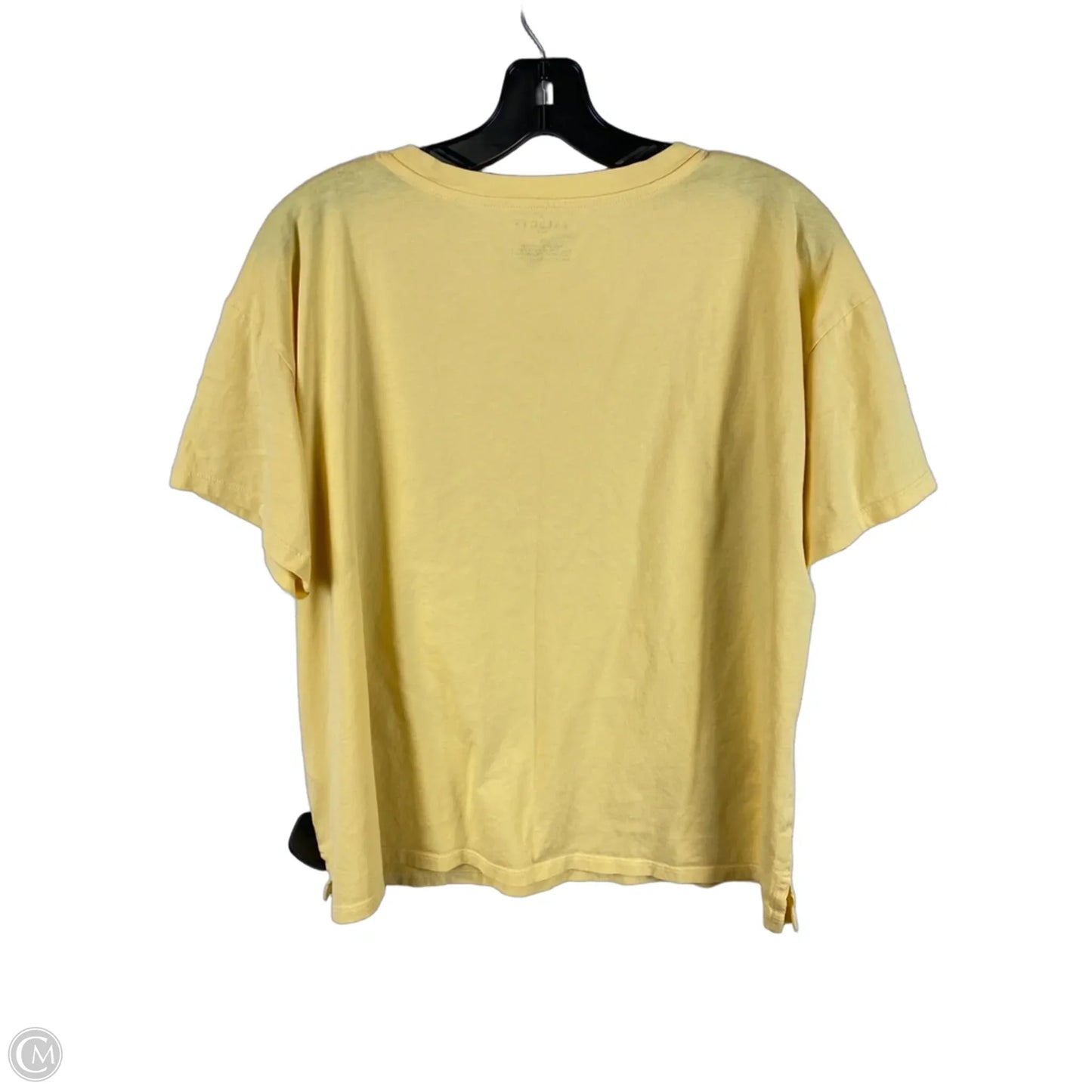 Top Short Sleeve By Talbots In Yellow, Size: 1x