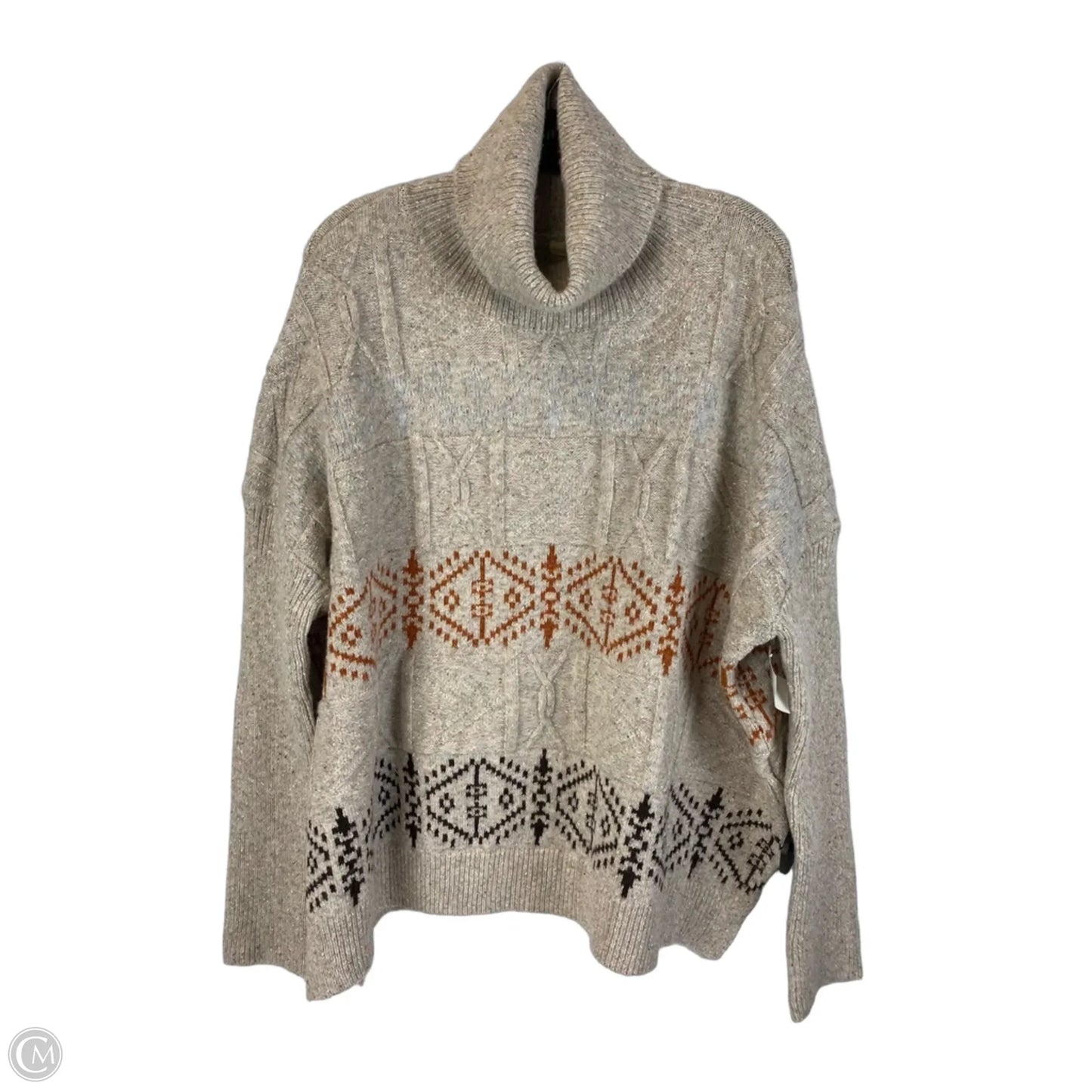 Sweater By Easel In Tan, Size: L