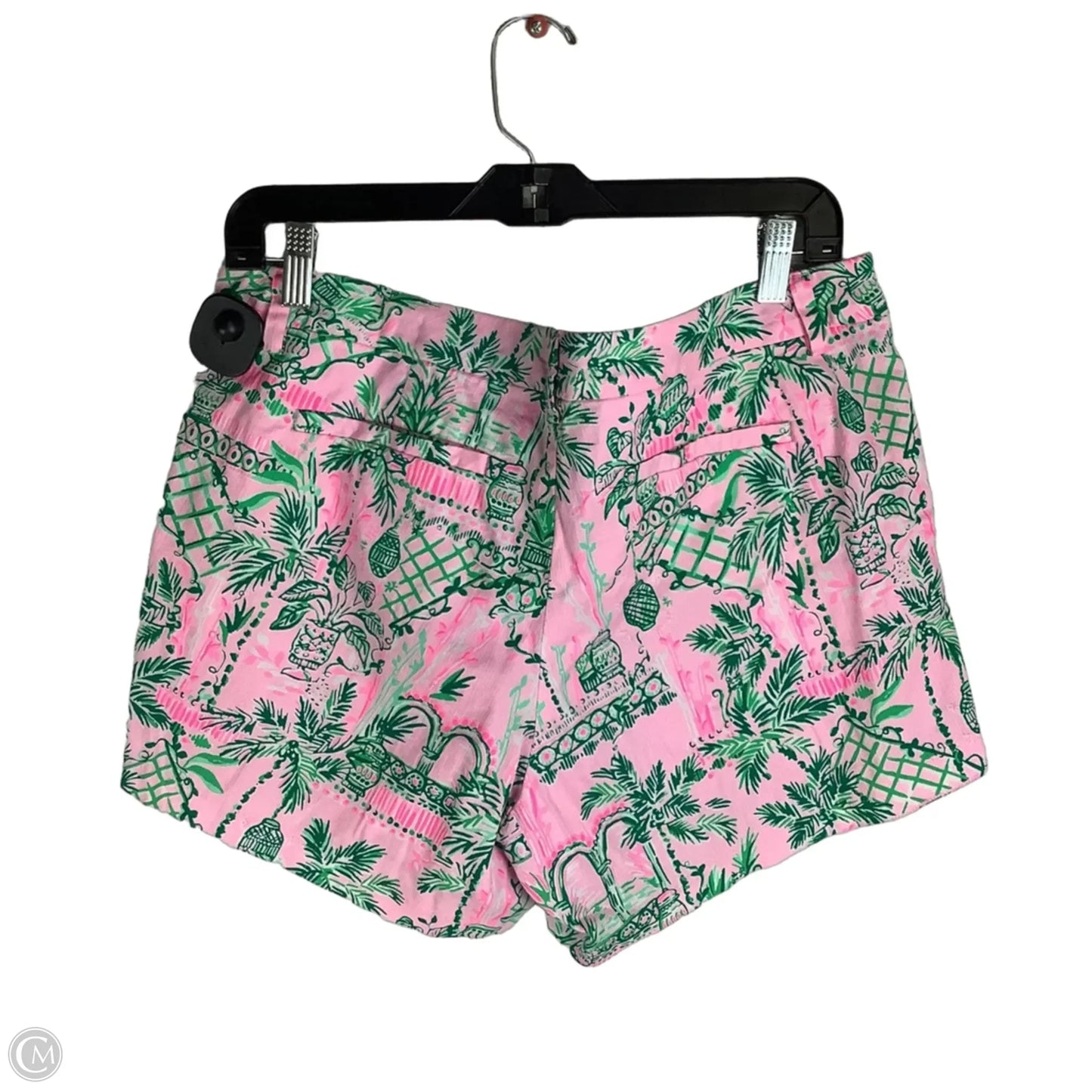 Shorts Designer By Lilly Pulitzer In Green & Pink, Size: 10