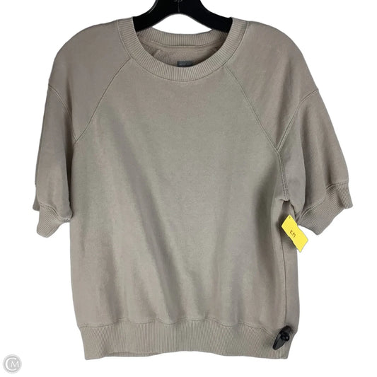 Top Short Sleeve By Aerie In Tan, Size: Xs