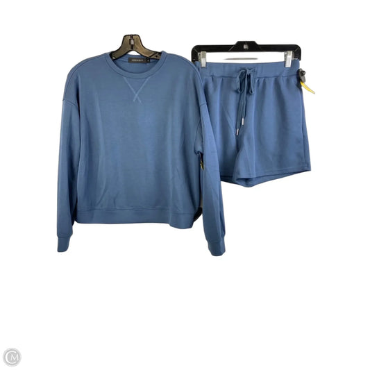 Top 2pc Long Sleeve By Merokeety In Blue, Size: S