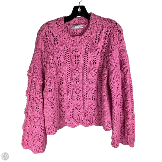 Sweater By Zara In Pink, Size: M