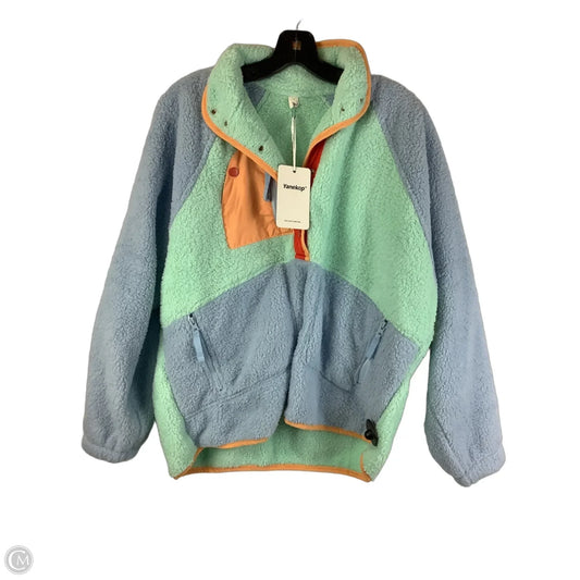 Jacket Faux Fur & Sherpa By Clothes Mentor In Multi-colored, Size: L