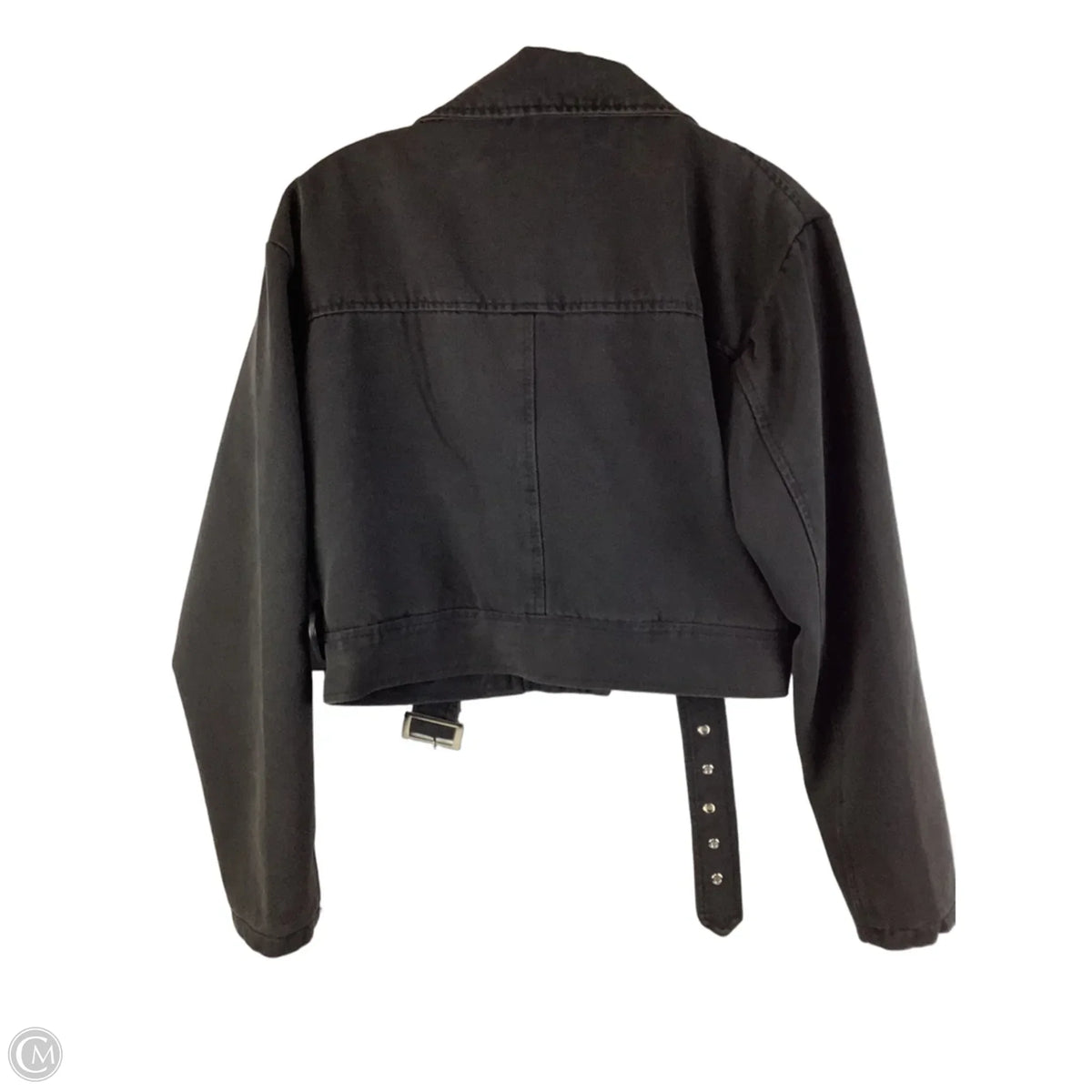 Jacket Denim By Forever 21 In Grey, Size: M