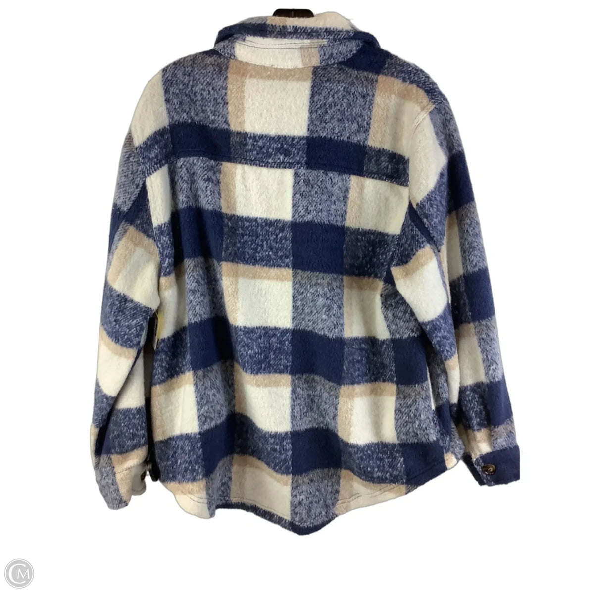 Jacket Shirt By Mi Ami In Plaid Pattern, Size: L