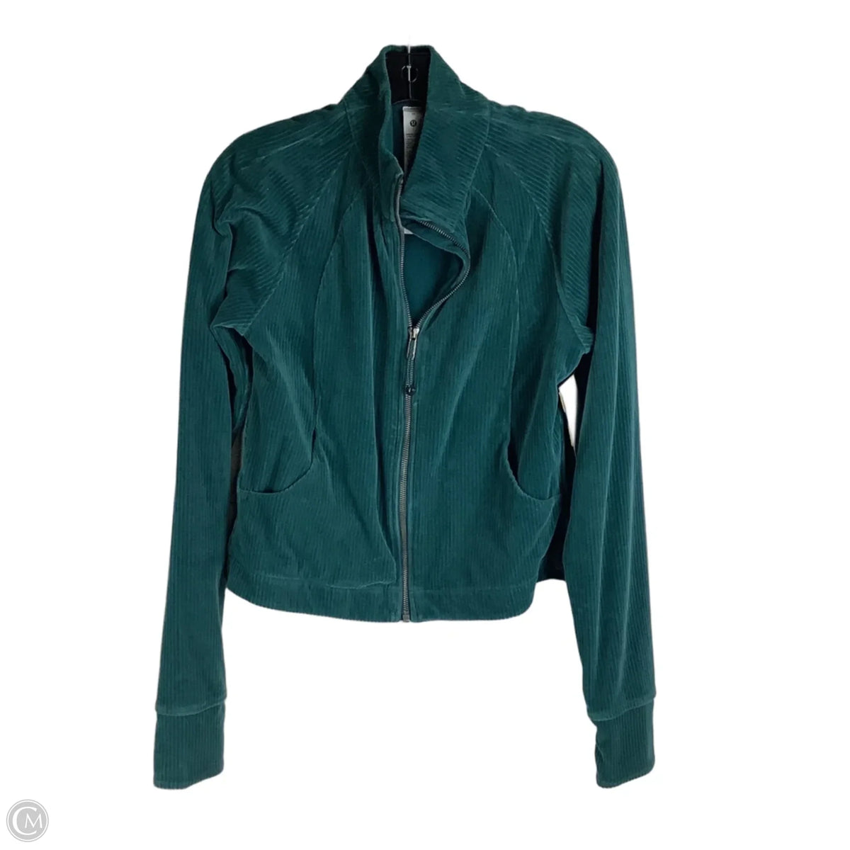 Athletic Jacket By Lululemon In Teal, Size: 10