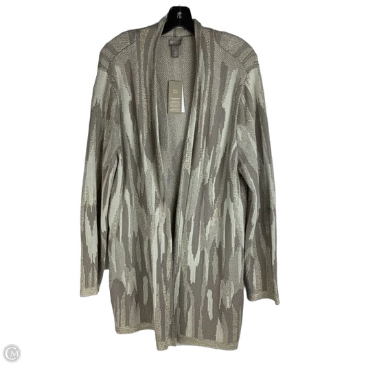 Cardigan By Chicos In Tan, Size: Xl (3)