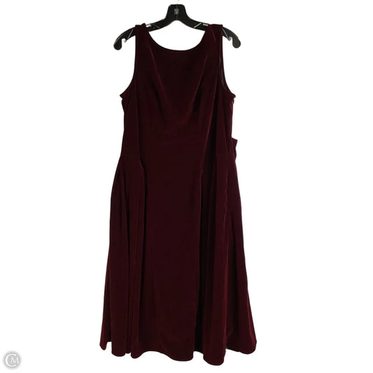 Dress Party Long By Cider In Maroon, Size: Xl
