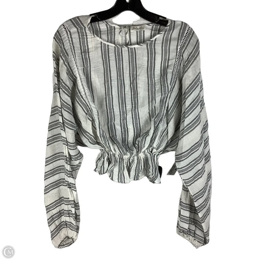 Top Long Sleeve By Loveshackfancy In Striped Pattern, Size: S