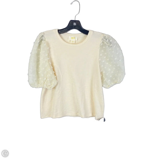 Top Short Sleeve By Maeve In Cream, Size: Xs