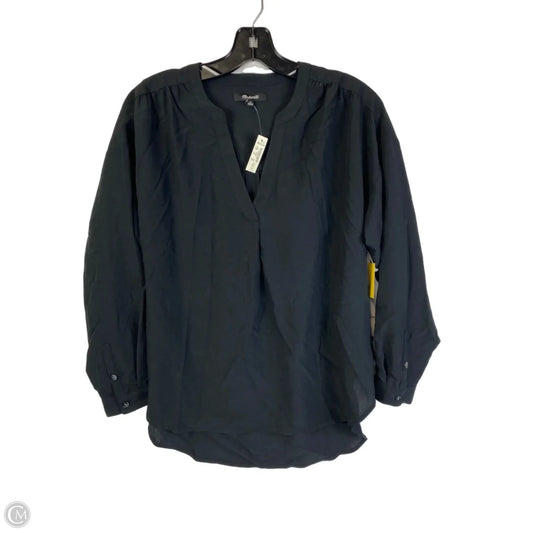 Top Long Sleeve By Madewell In Black, Size: Xs