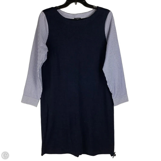 Dress Casual Midi By Talbots In Navy, Size: L