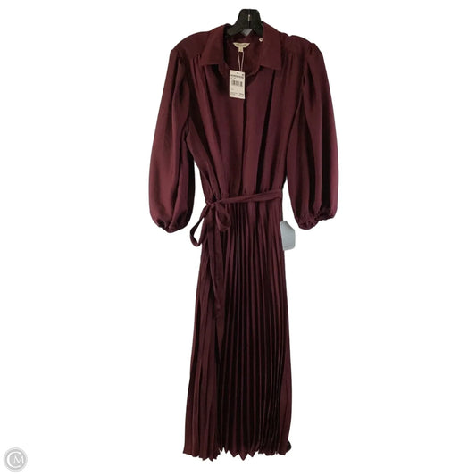 Dress Casual Maxi By Max Studio In Maroon, Size: L