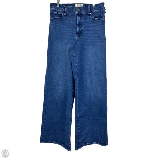Jeans Wide Leg By Frame In Blue Denim, Size: 10 (30)