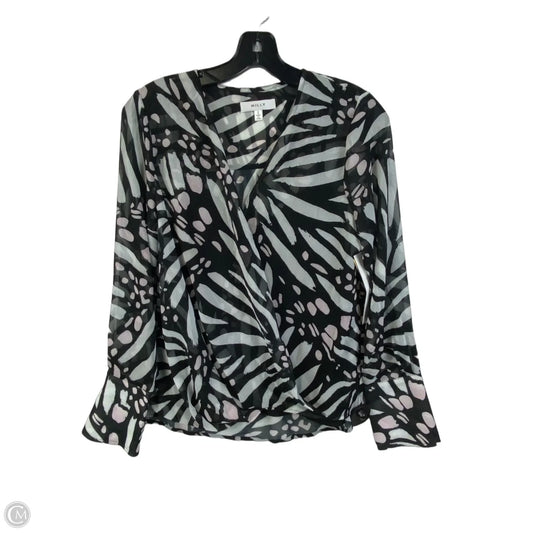 Top Long Sleeve Designer By Milly In Black, Size: S