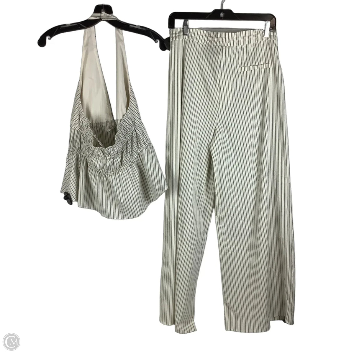 Pants Set 2pc By Clothes Mentor In Striped Pattern, Size: M