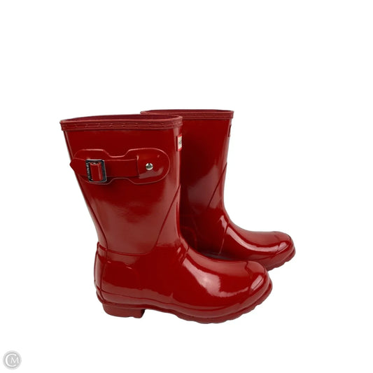 Boots Designer By Hunter In Red, Size: 6