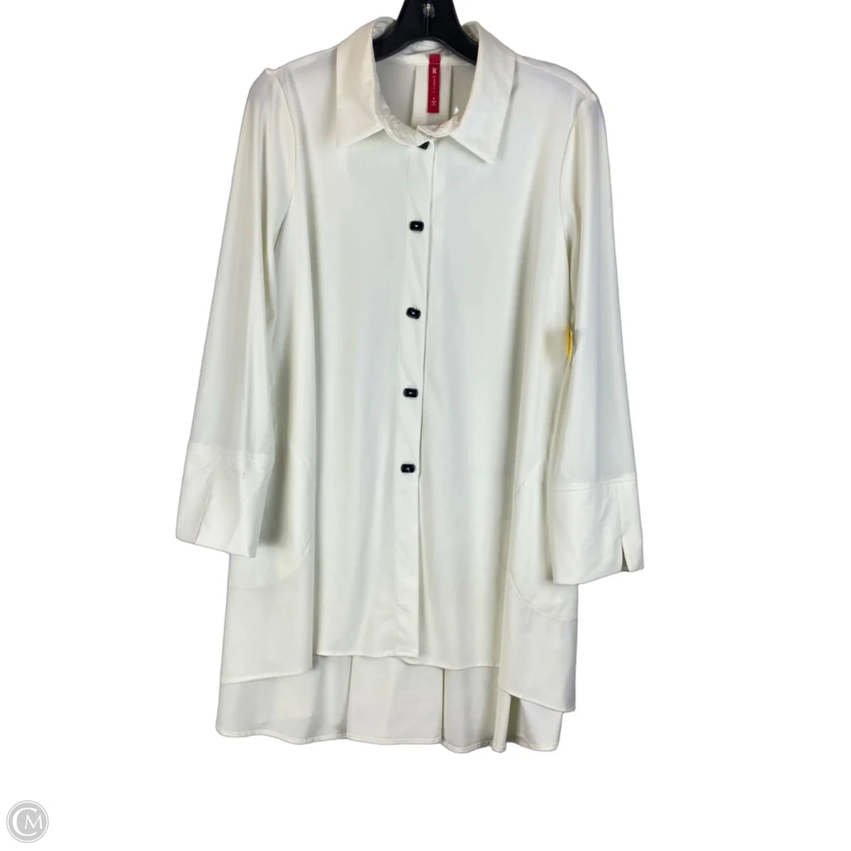 Top Long Sleeve By Connie In White, Size: S