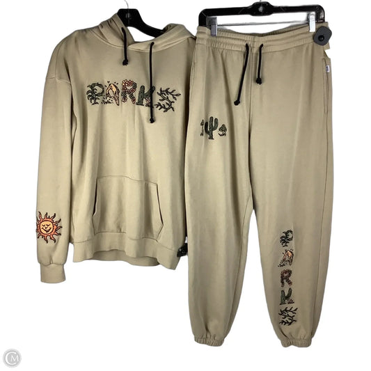 Pants Set 2pc By Clothes Mentor In Tan, Size: M
