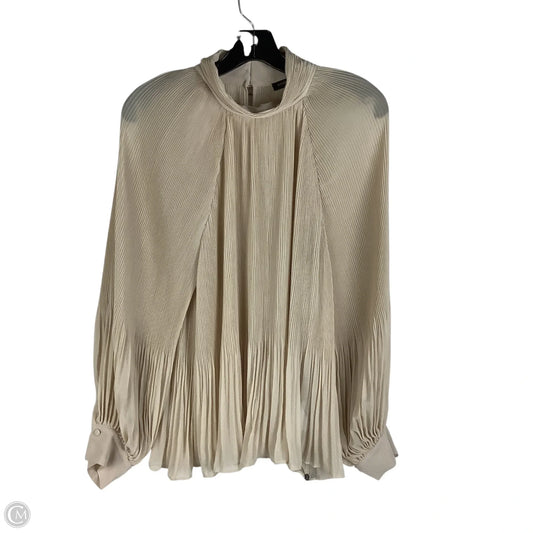 Top Long Sleeve By Banana Republic In Tan, Size: L