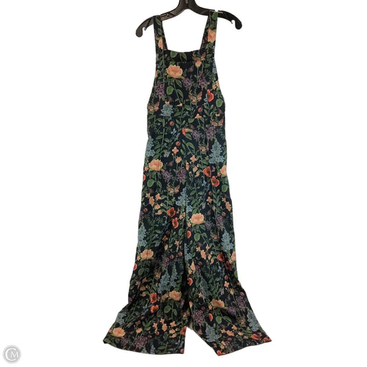 Overalls By Cider In Floral Print, Size: Xl