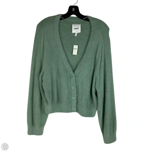 Sweater Cardigan By Aerie In Green, Size: Xl