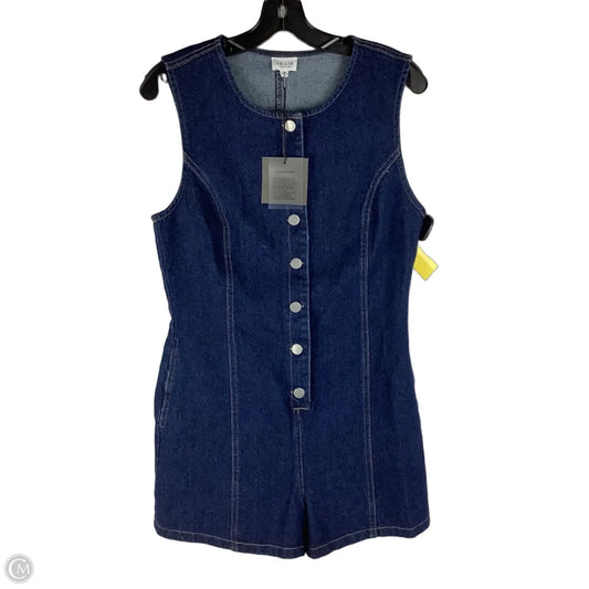 Romper By Le Lis In Blue Denim, Size: M