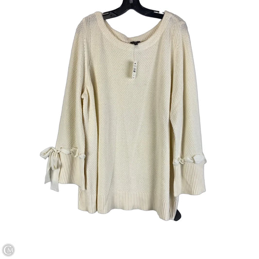 Sweater By Talbots In Cream, Size: 3x