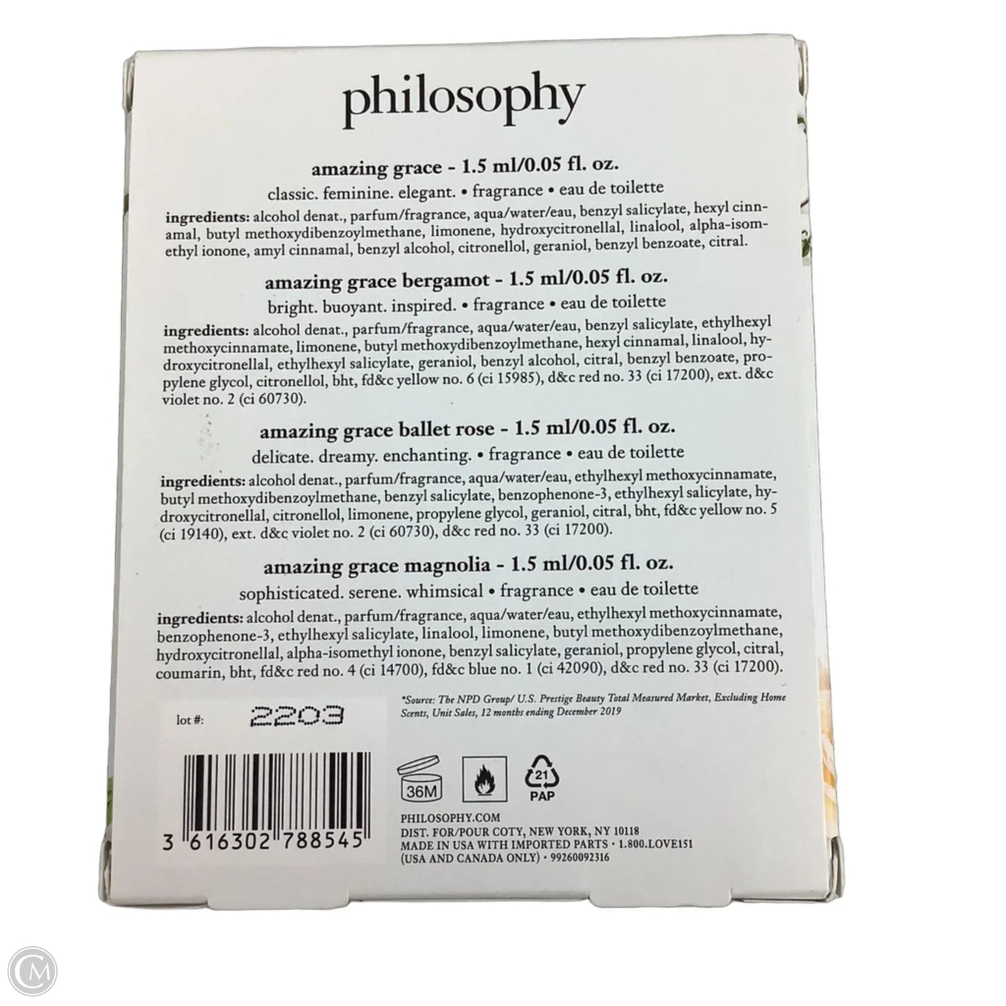 Fragrance By Philosophy, 4 pc