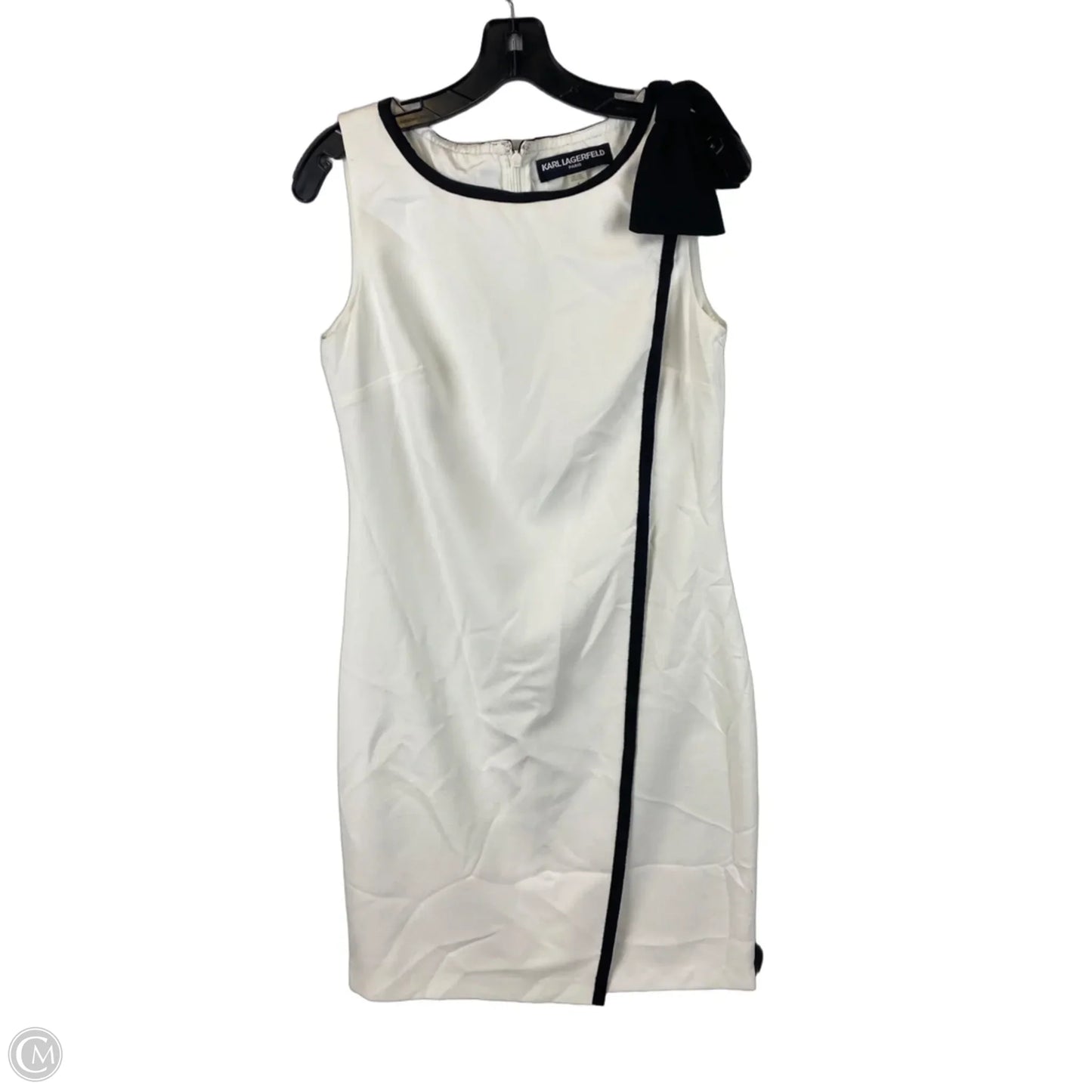 Dress Designer By Karl Lagerfeld In White, Size: 4