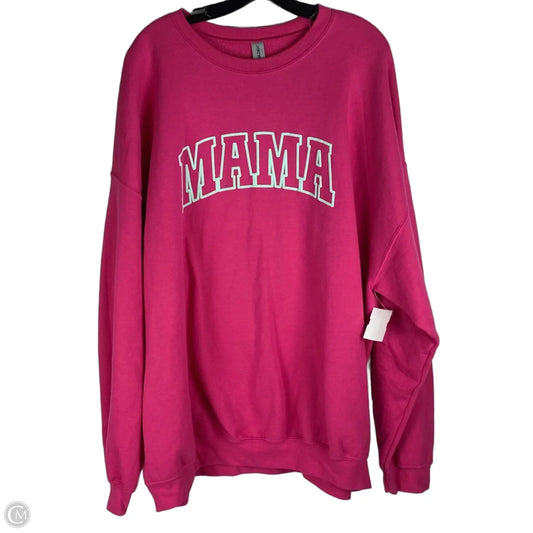Sweatshirt Crewneck By Cmc In Pink, Size: Xl