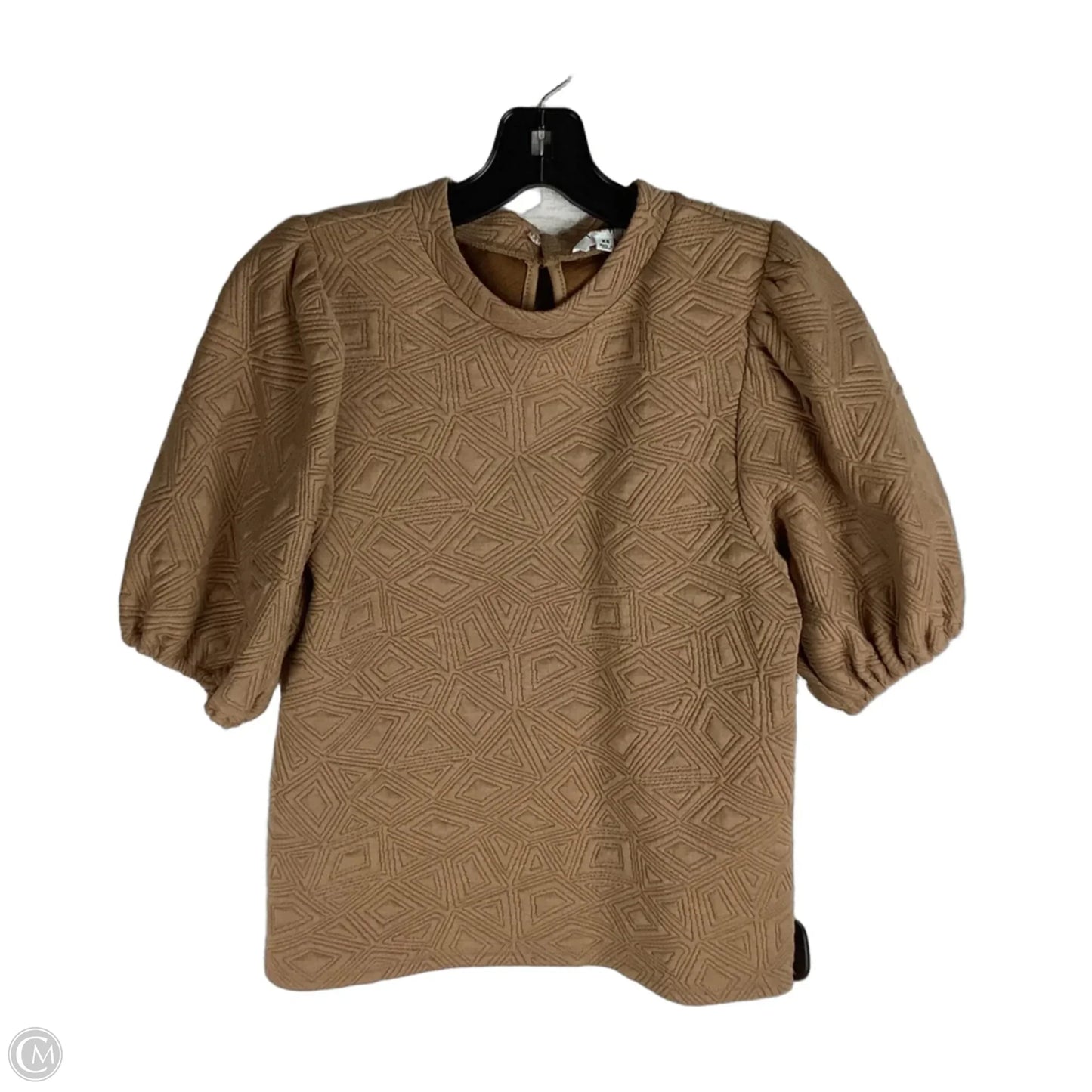 Top Short Sleeve By Thml In Brown, Size: Xs