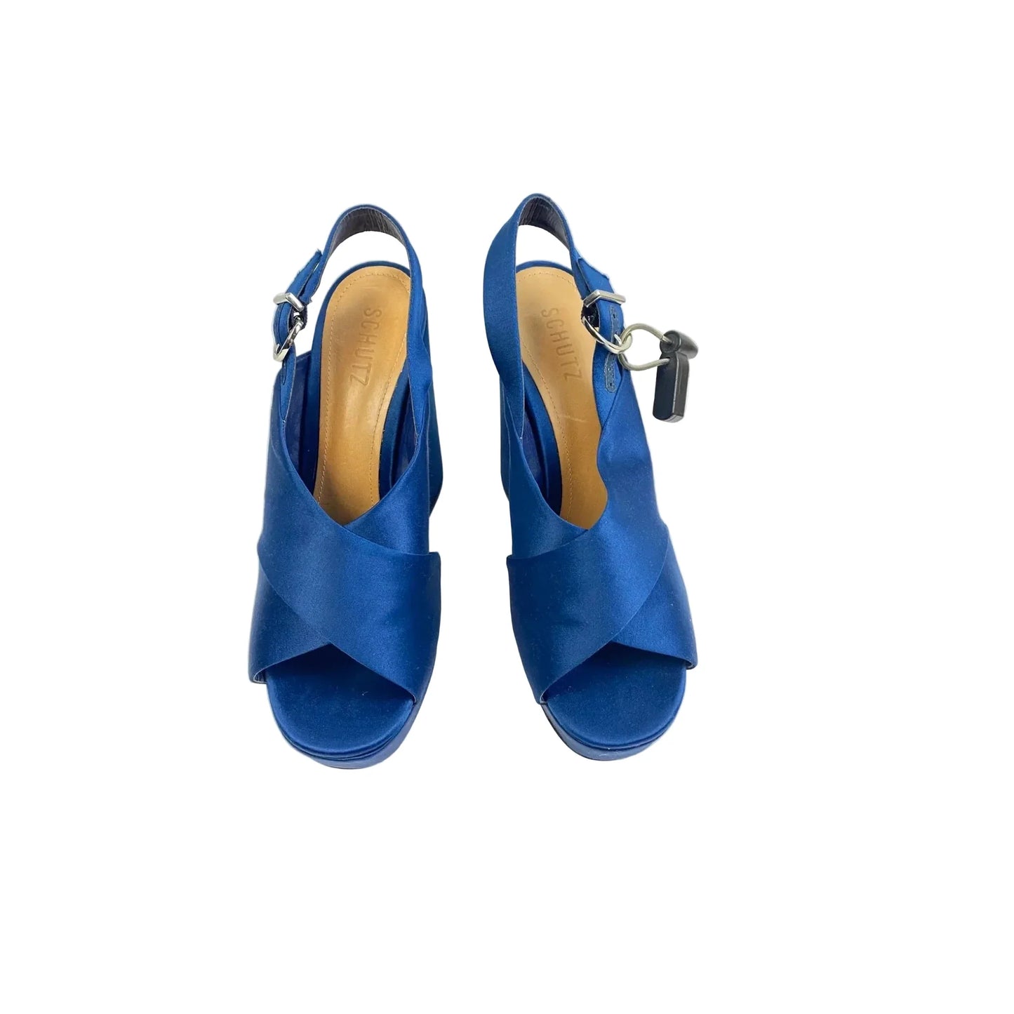 Shoes Heels Block By Schutz In Blue, Size: 8.5