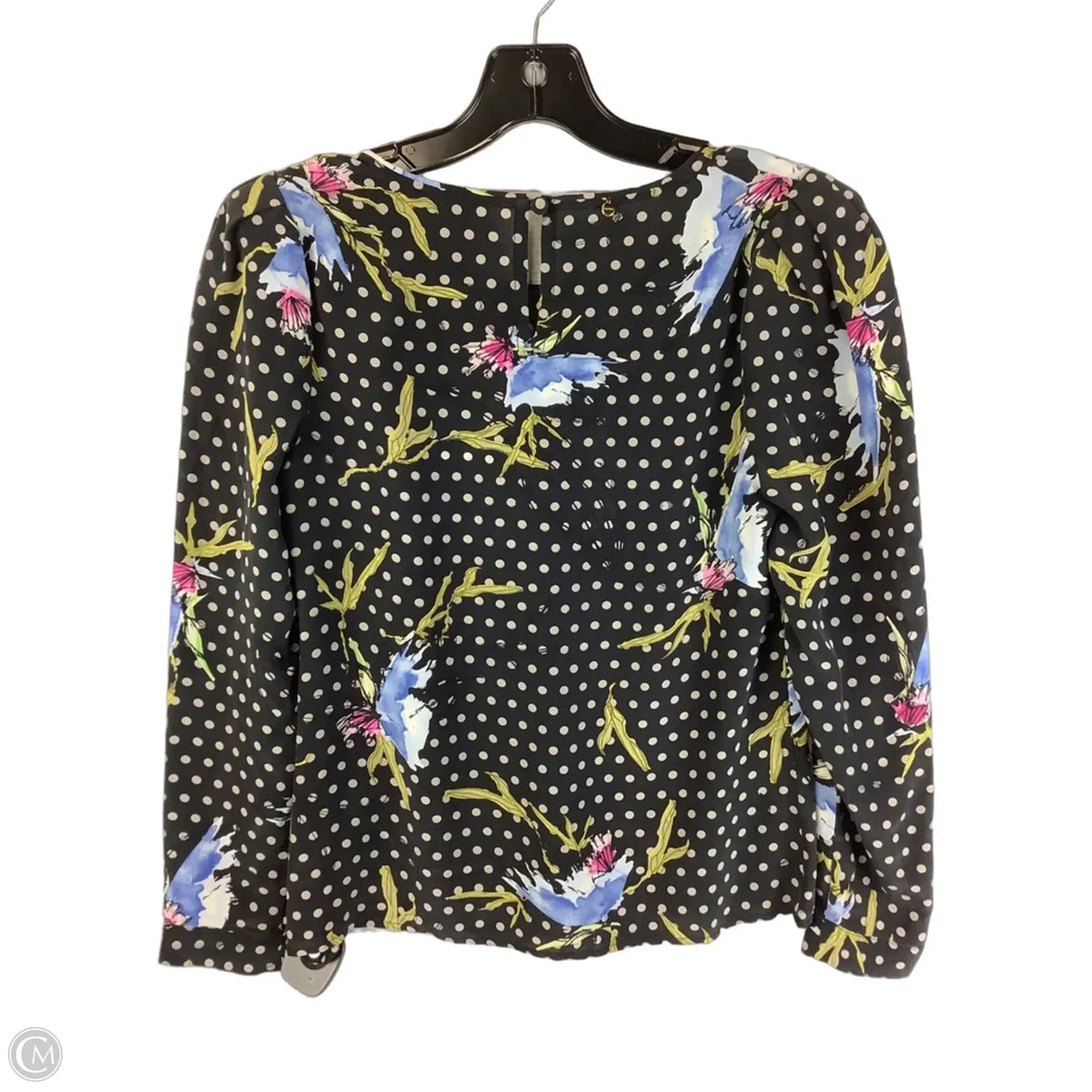 Top Long Sleeve By Cmb In Polkadot Pattern, Size: Xs