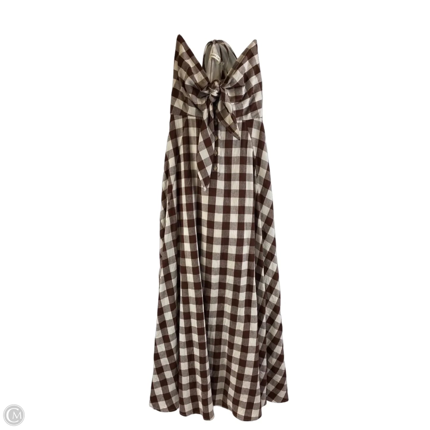 Dress Casual Maxi By Mustard Seed In Brown & White, Size: M