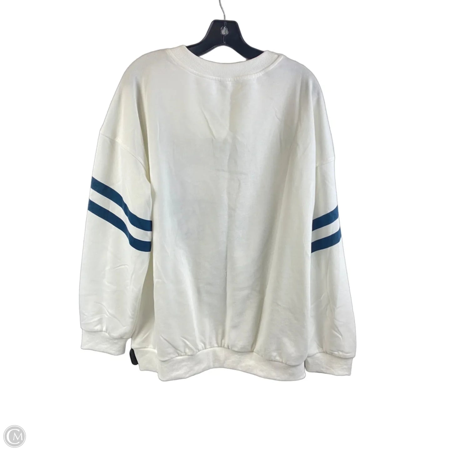 Sweatshirt Crewneck By Clothes Mentor In White, Size: Xl