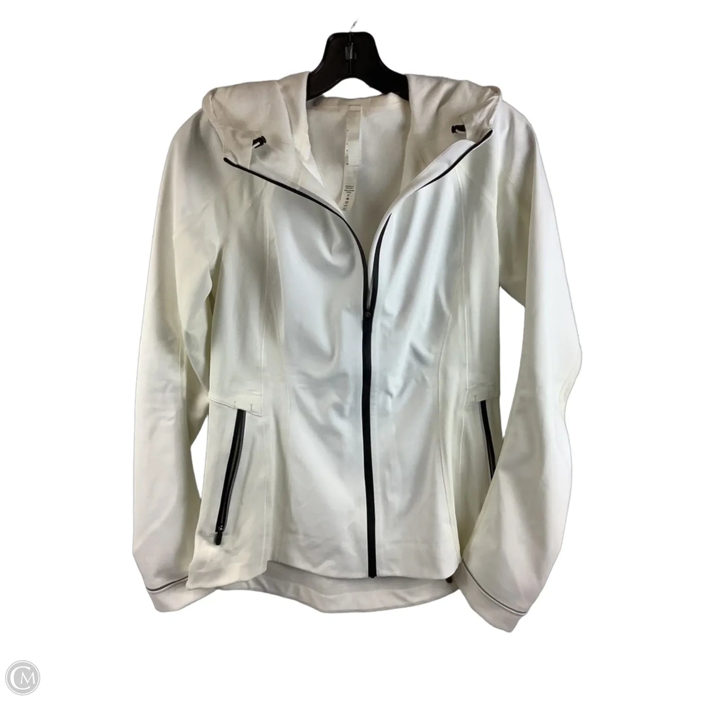 Athletic Jacket By Lululemon In White, Size: 6