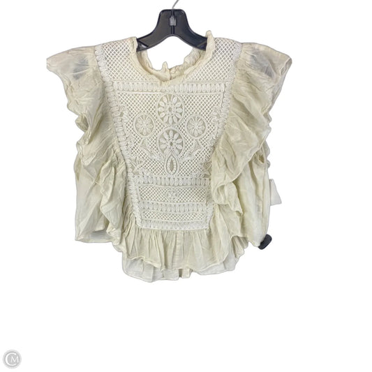 Top Short Sleeve By Joie In Cream, Size: L